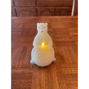 Martha Stewart polar bear luminary battery operated
